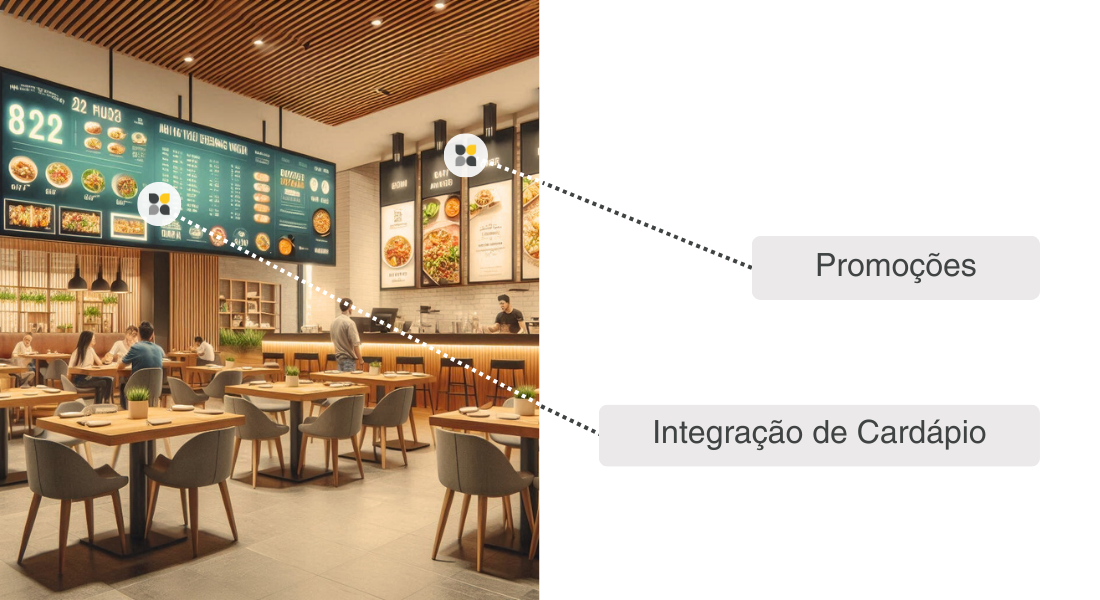 promocoes e integracao de cardapio com atena conecta